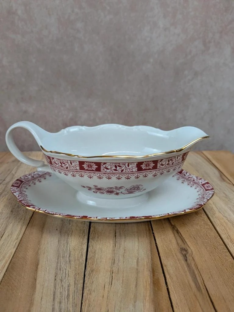 Salt cellar Seltmann Weiden Bavaria Theresia red – photo 5